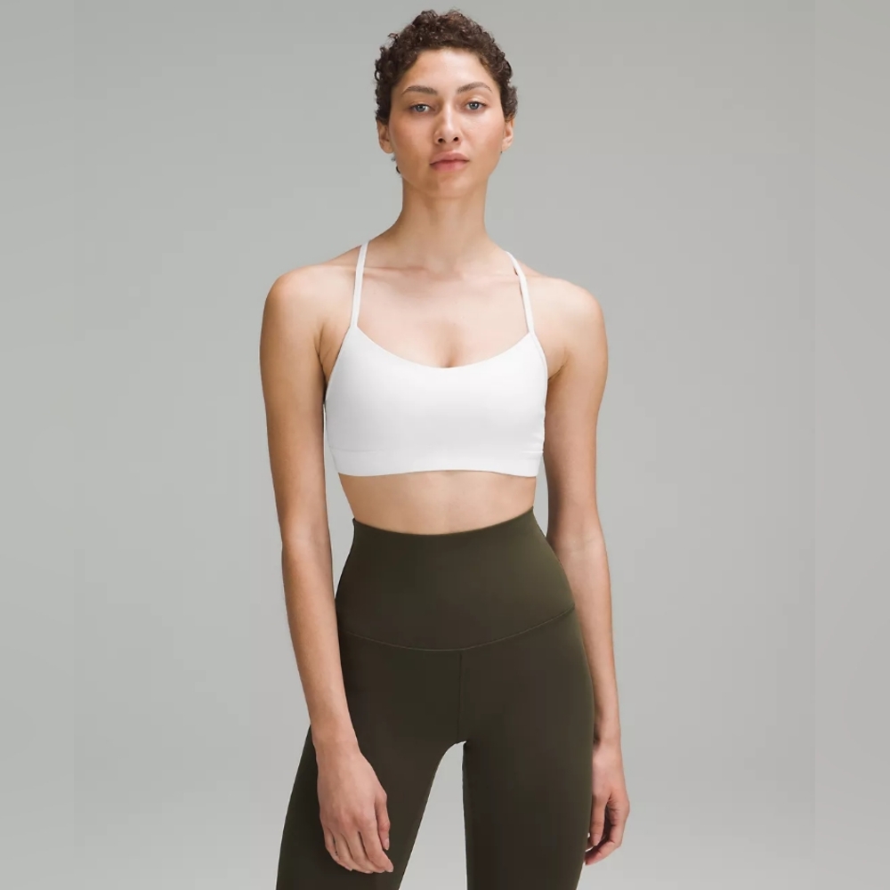 LULULEMON FLOW Y BRA NULU A-C CUPS WITH CLASPS